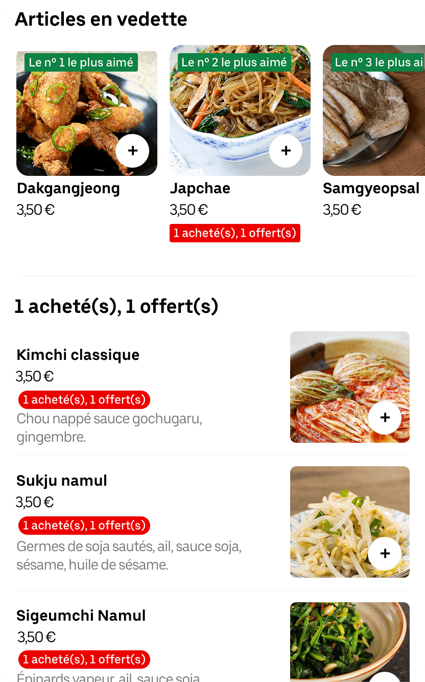 Menu standard avant Menyu