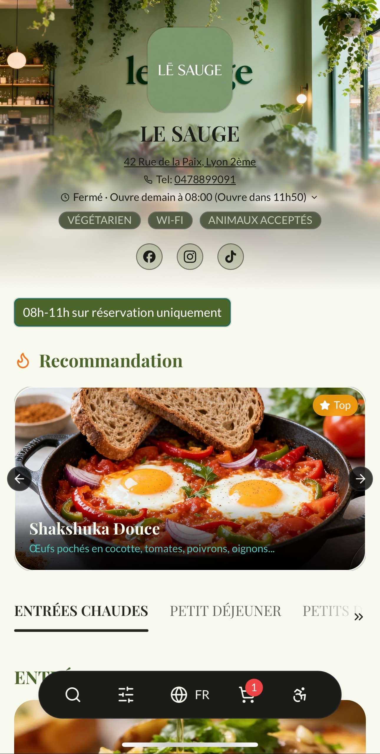Template Menyu LE SAUGE
