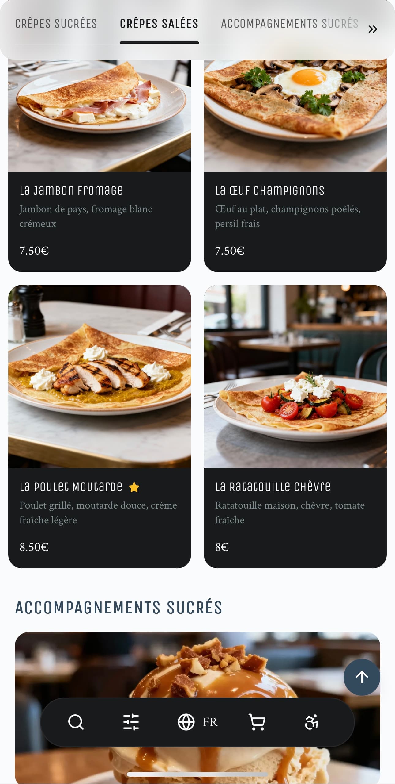 Template Menyu CRÊPERIE BRETONNE