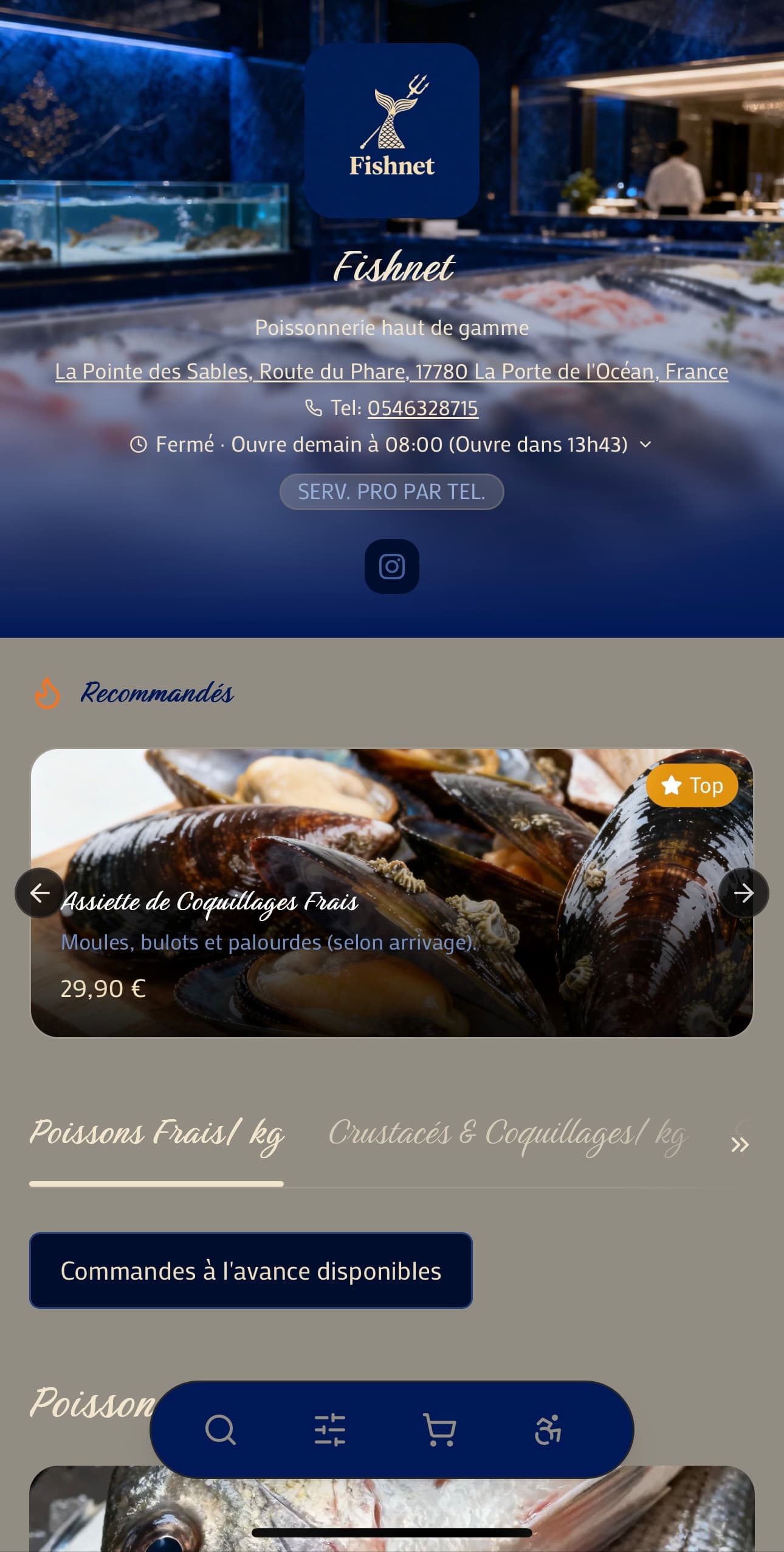 Template Menyu Fishnet
