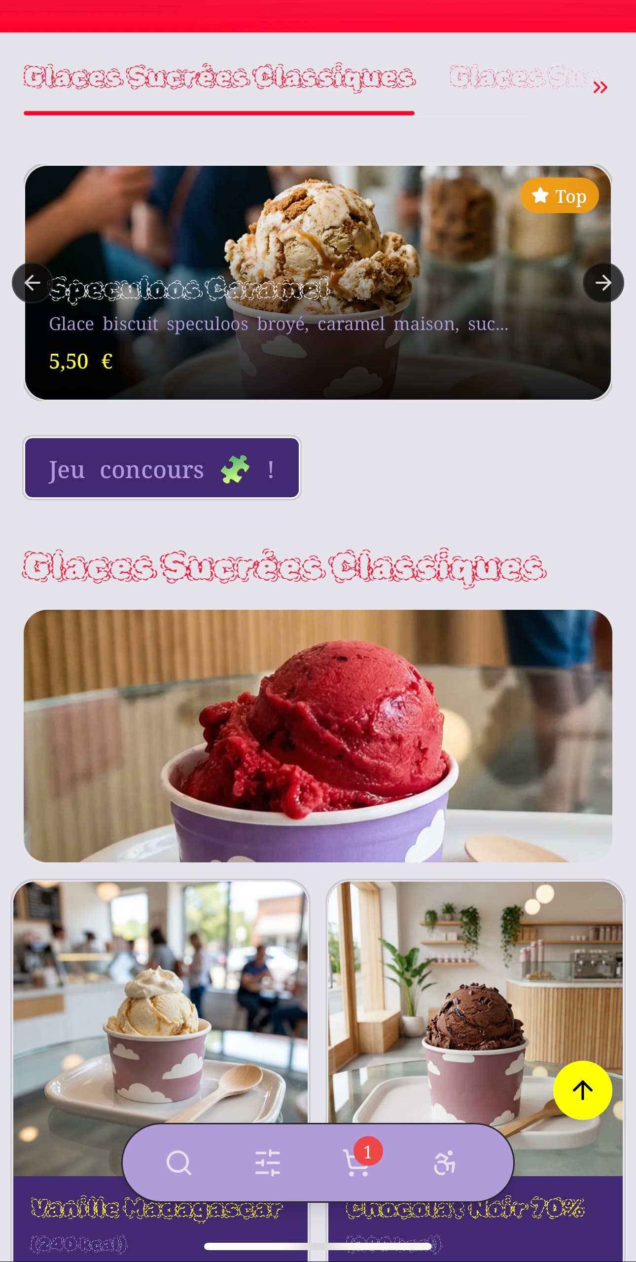 Template Menyu ICE CREAM CHILLIN'