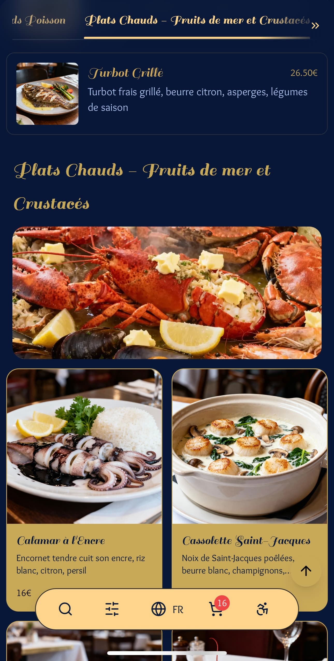 Template Menyu Marée Haute