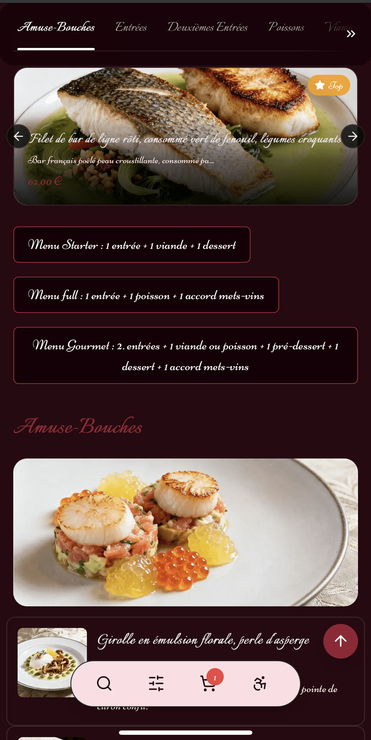 Template Menyu Le Sépale