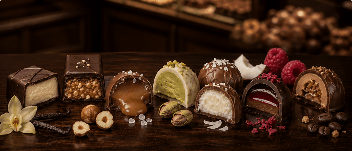 Chocolats sucres fourrés