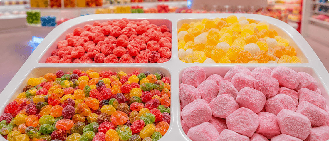 Bonbons fruités €/ 100gr