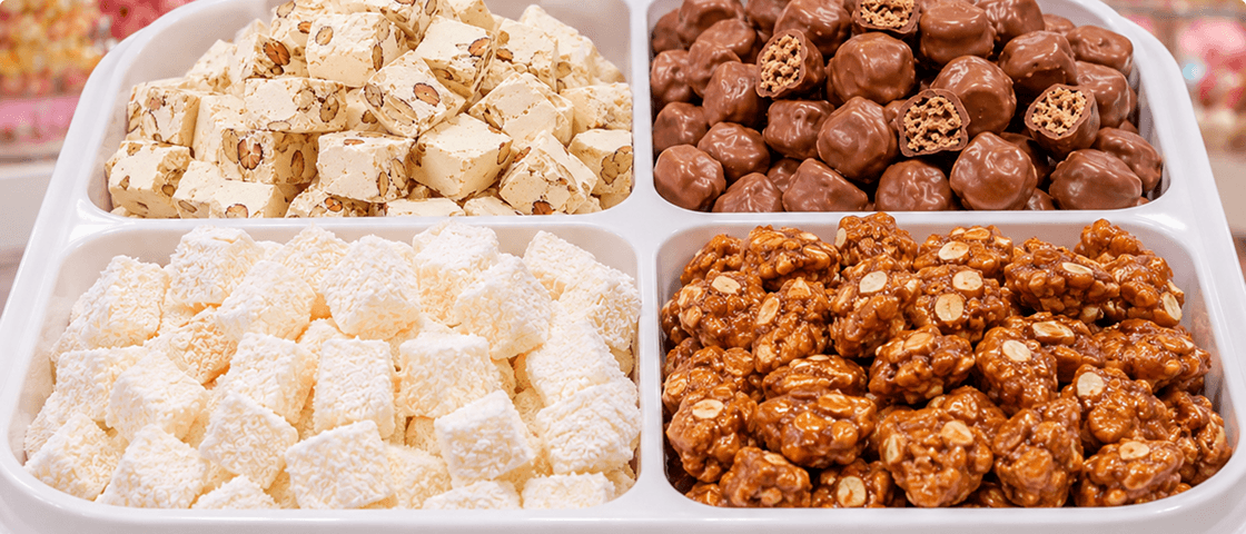 Confiseries gourmandes €/ 100gr