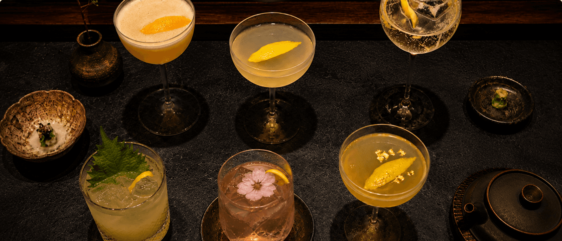 Cocktails au yuzu